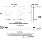 Rasonic 樂信 RIC-SNG228 73厘米 2800W 嵌入/座檯式 雙頭電磁爐